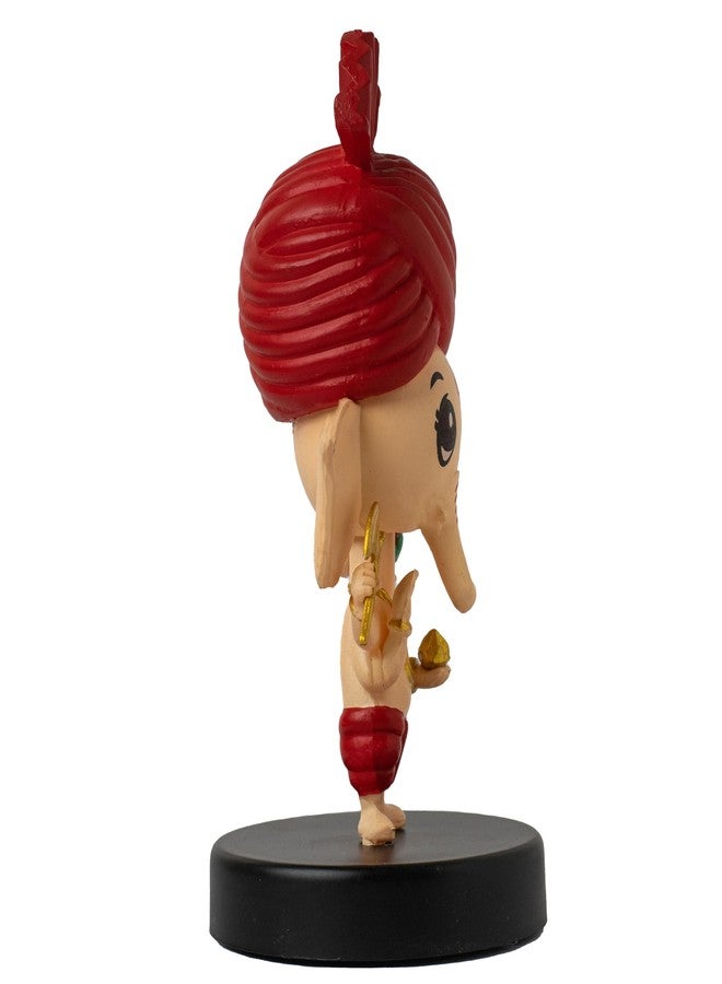 عمار شيترا كاثا دمية هزازة الرأس من أمار تشيترا كاثا - اللورد غانيش، ديكور متعدد الاستخدامات للمنزل أو المكتب أو السيارة - Image 3